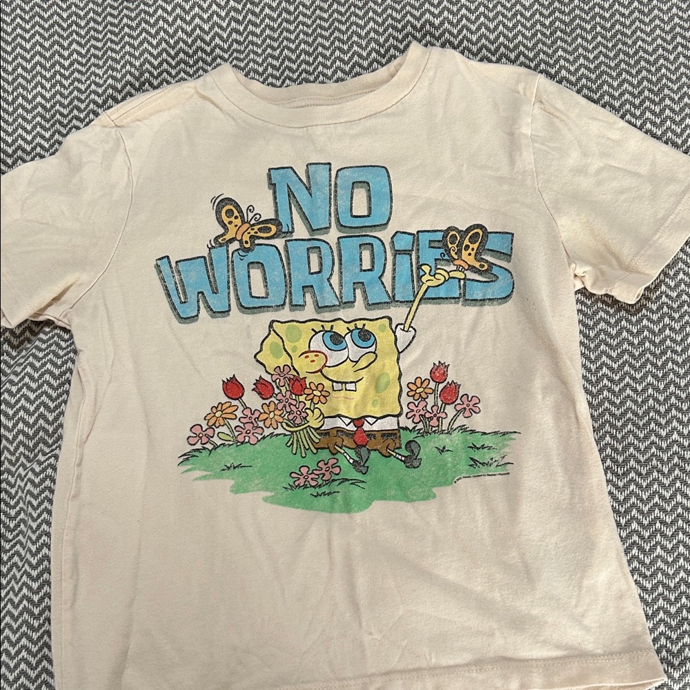 Old Navy Kids Cream SpongeBob T-Shirt